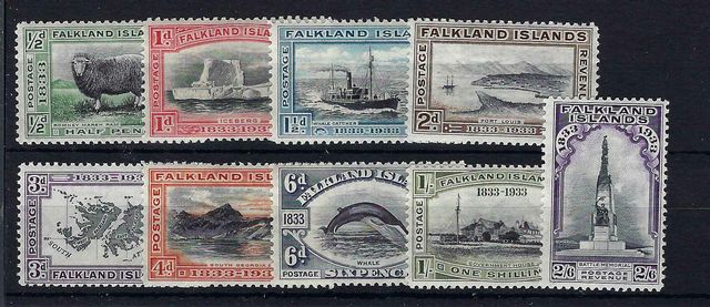 Image of Falkland Islands SG 127/35 UMM British Commonwealth Stamp